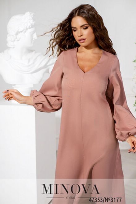 Платье 3177-пудра Minova Фото 2