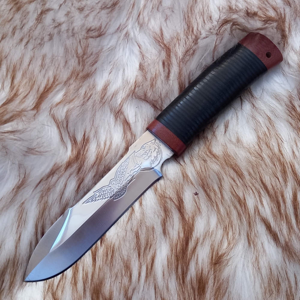 Нож туристический НС-40 Орёл (40Х10С2М) гравировка (Златоуст)