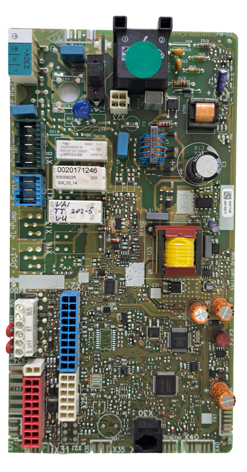 Электронная плата управления котлом Vaillant Turbo tec plus VUW 202/5-5 (H-RU) оригинал, б/у