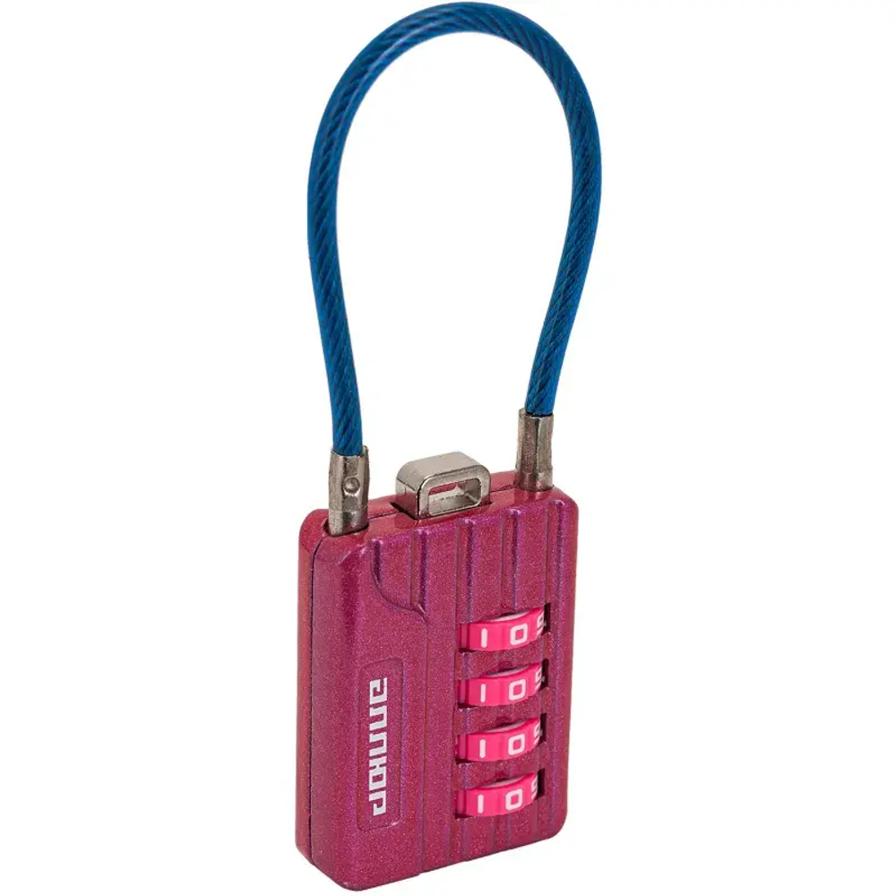 Замок навесной кодовый_УЗК Аллюр ВС1КТ-30/3 (H2) (30xd=3) цинк роз.(тросик)