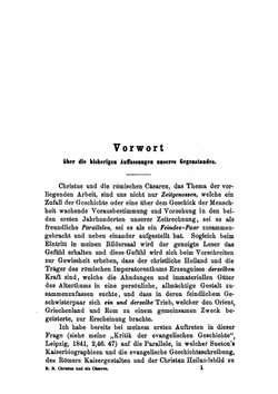Christus Und Die Caesaren. Der Ursprung Des Christenthums Aus Dem Römischen Griechenthum | B. Bauer