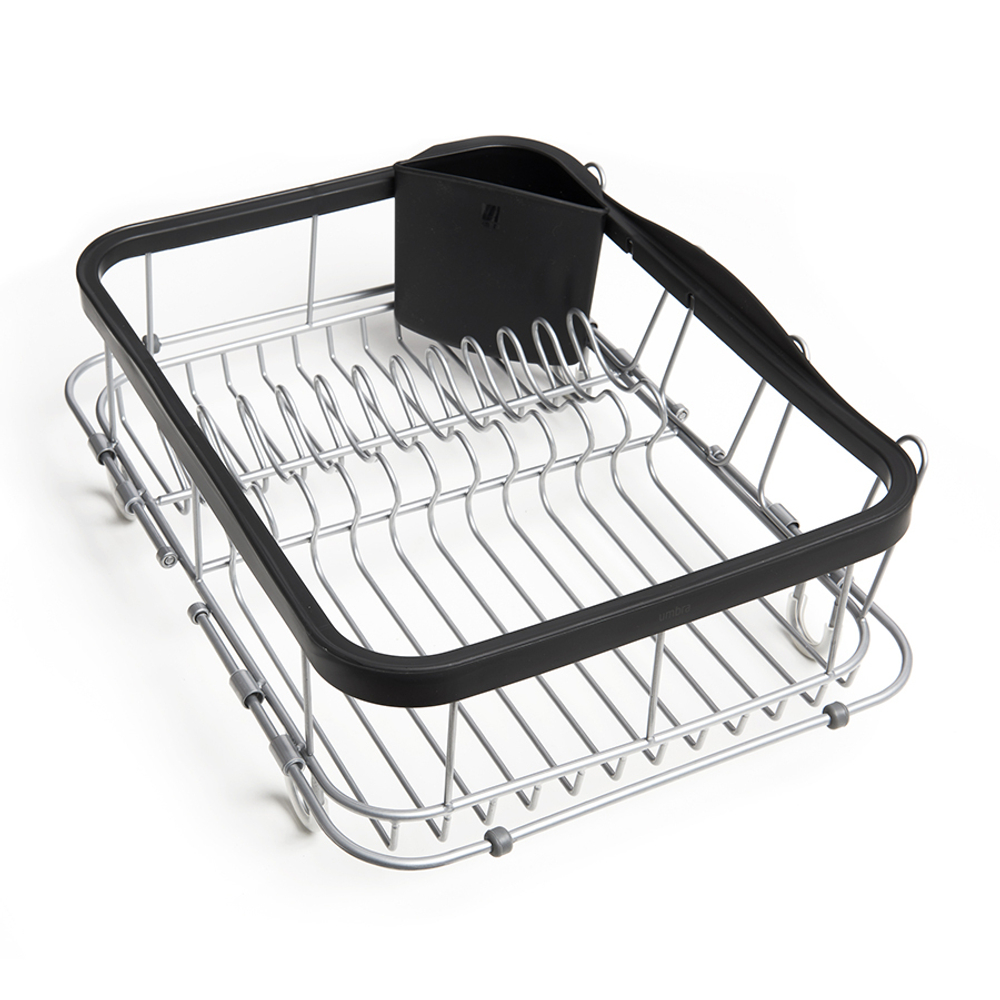 Сушилка для посуды sinkin, 28х14х47 см, черный, никель