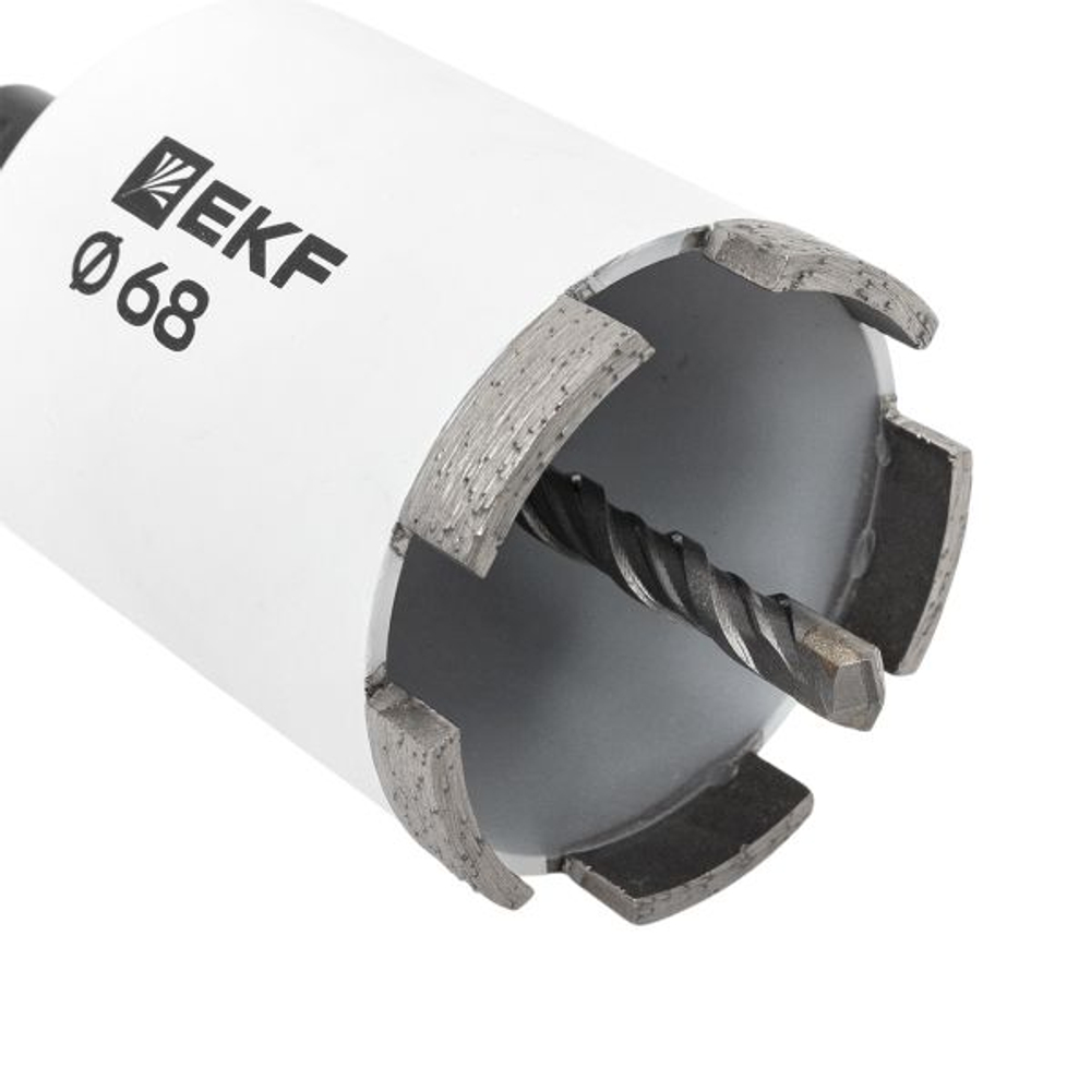Коронка алмазная DCH-68 (верхнее пылеудаление) Laser M16 SDS-Plus EXPERT EKF