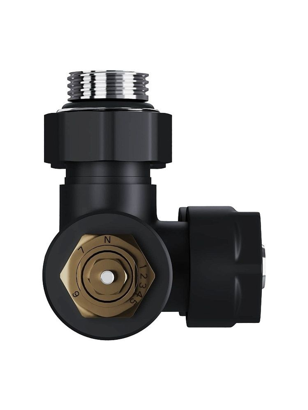 Узел нижнего подключения Royal Thermo Design PRO 15мм угловой М30х1,5 (черный)