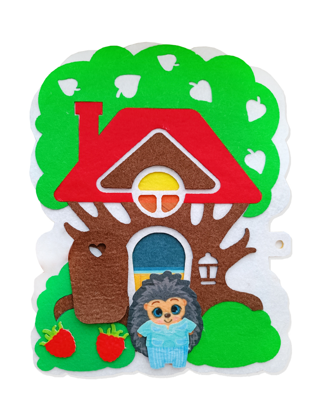 Набор из фетра на липучках ДОМ ЕЖИКА