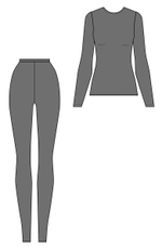 Белье нательное женское с микроначесом, плотность 200гр