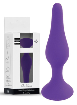 Фиолетовая анальная втулка Silcone Purple Plug Extra Large - 15,5 см.