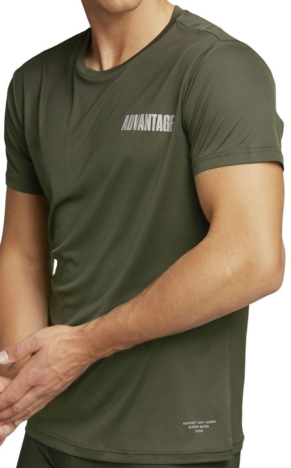 Мужская теннисная футболка Björn Borg Perf Tee M Night - rosin