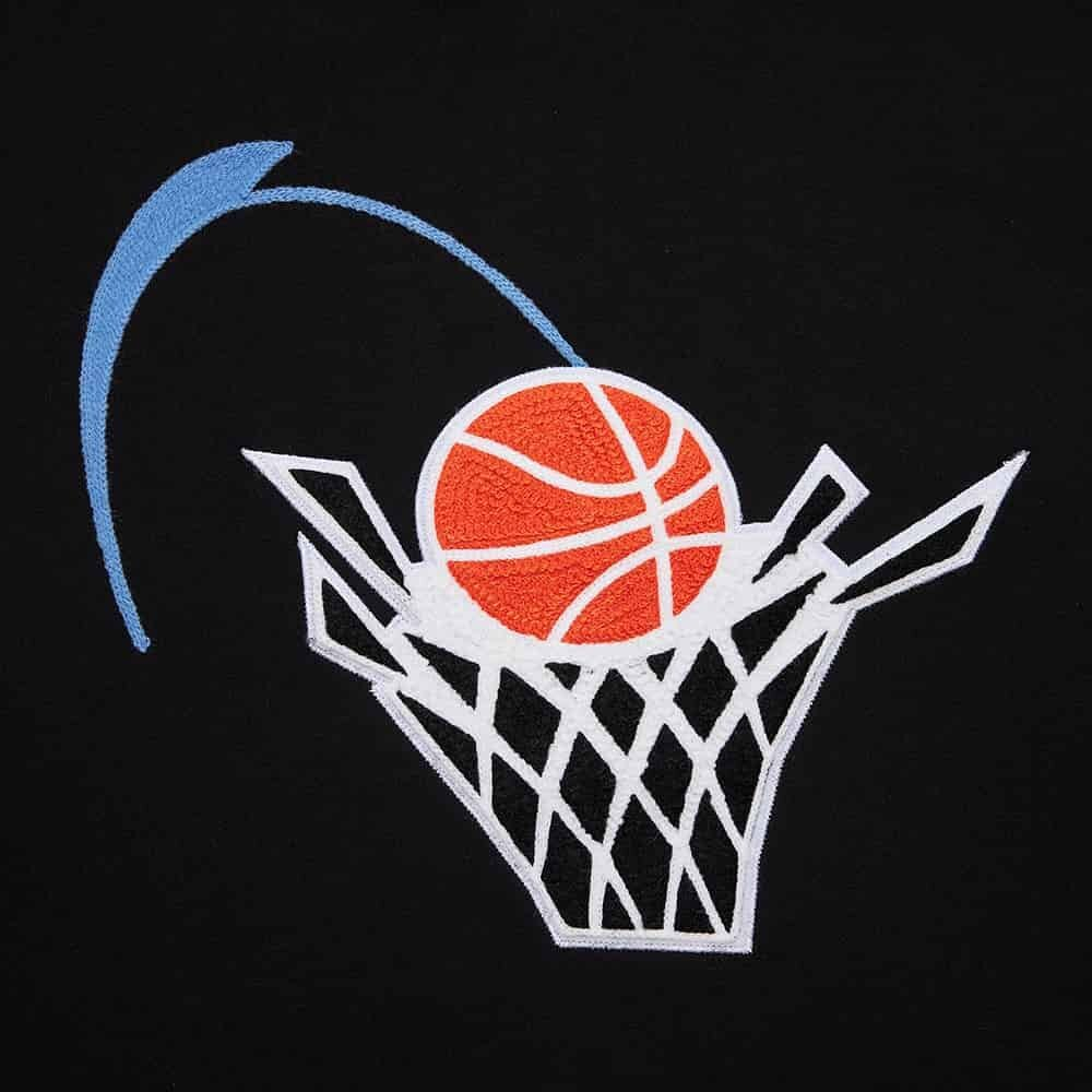 Баскетбольная толстовка Mitchell&Ness NBA Chainstitch Fleece Vintage Logo Cleveland Cavaliers Sweatshirt Black