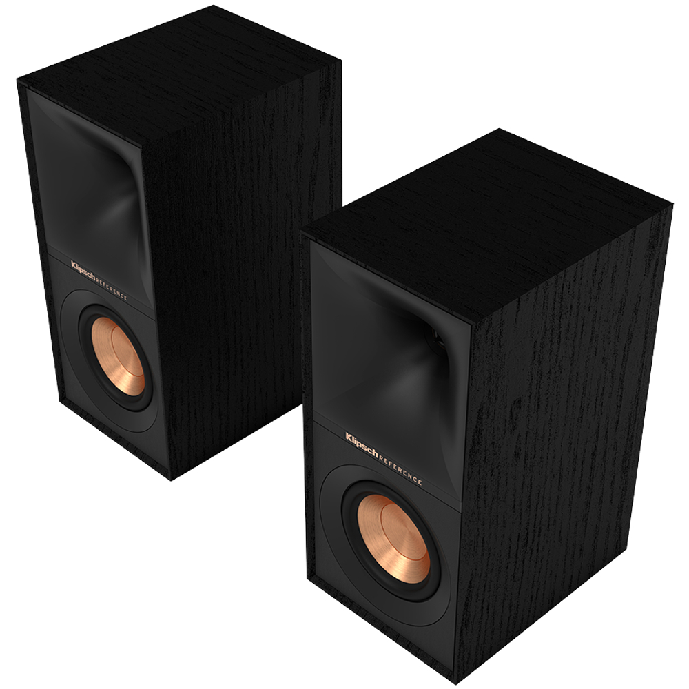 Klipsch Reference R-40M Bookshelf Speakers, Black, Pair
