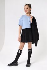 Фуфайка (футболка) для девочки Гретта-4 Виотекс СВЕТЛО-ГОЛУБОЙ