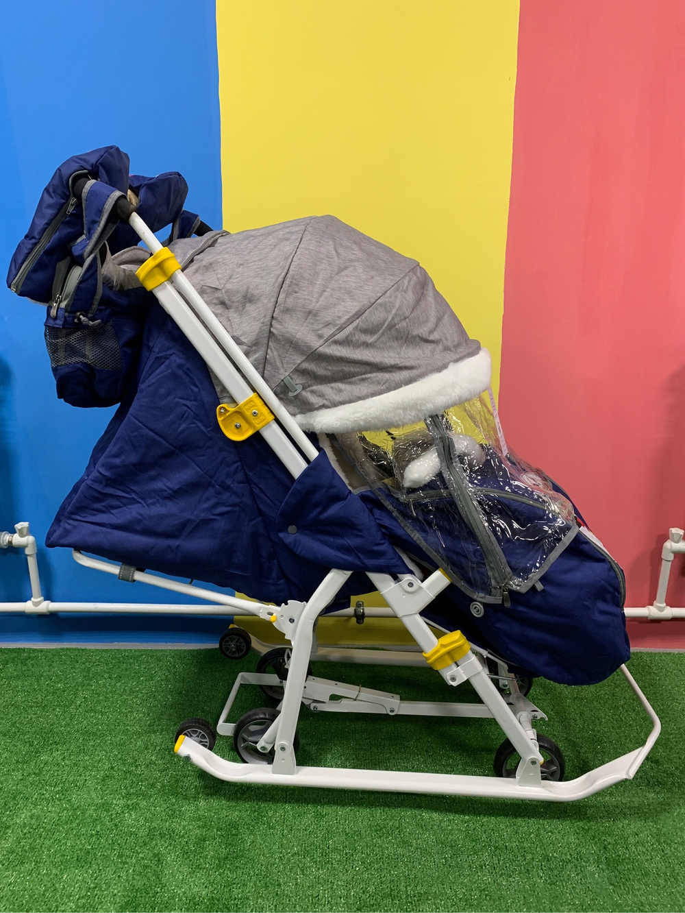 Коляска комбинированная «Disney-baby 2» с Микки Маус синий (арт. DB2/4)