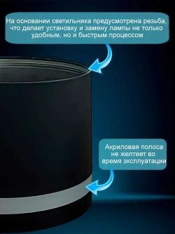 Накладной потолочный точечный светильник 2226 New Light под лампу GX53, черный / комплект 5шт