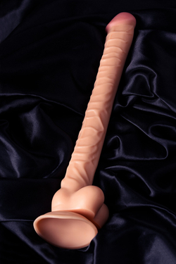 Реалистичный фаллоимитатор TOYFA RealStick Nude, PVC, телесный, 40 см