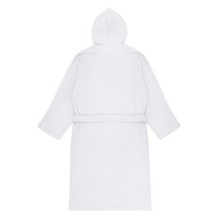 Naomi (белый) XL (р.58-60) Халат вафельный с капюшоном