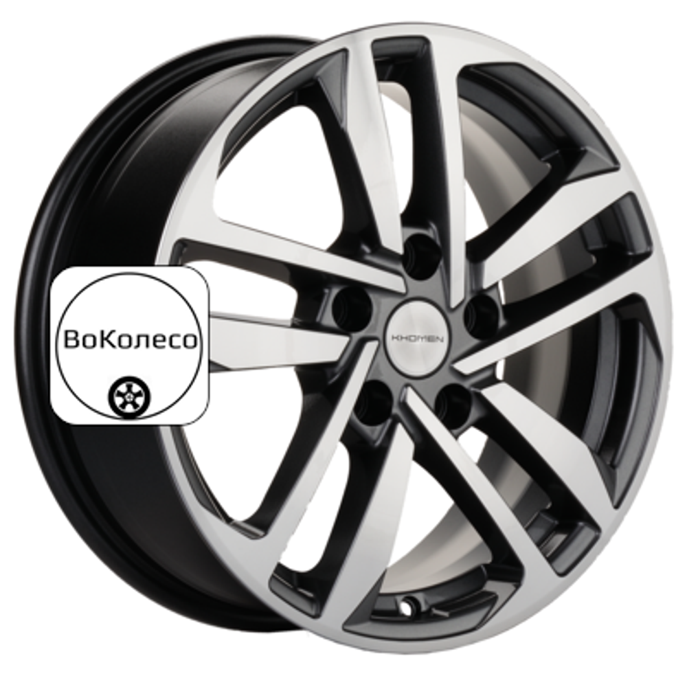 6,5x16/5x112 ET46 D57,1 KHW1612 (Octavia A7) Gray-FP Khomen Wheels