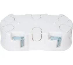 Коробка установочная 2-местная для гипсокартона (155х76х45,5мм), 1шт