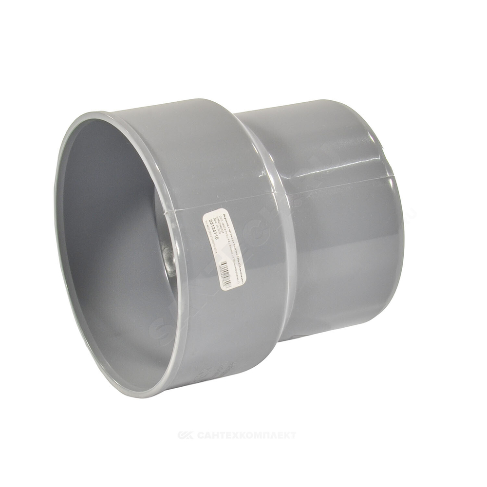 Переход PP-H на чугун серый BASE Дн 50х75 б/нап без манжеты VALFEX 23050075