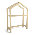 Детский письменный стол домик Вильям 97х40 из массива сосны, растущая парта для школьника с регулировкой высоты столешницы