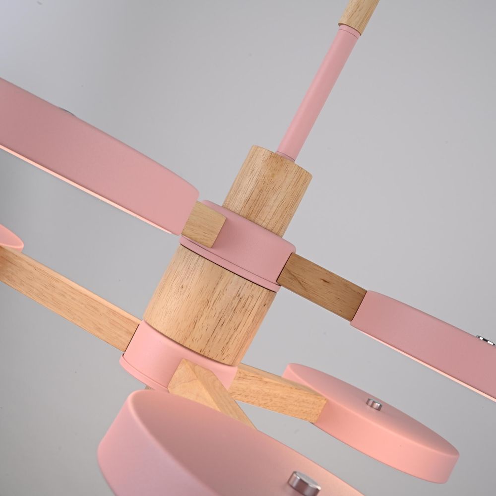 Люстра на штанге TURNA DBL L6 Pink