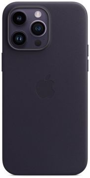 Чехол Apple MagSafe для iPhone 14 Pro Max, кожа, чернильный