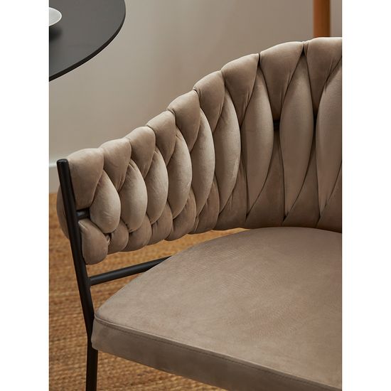 Кресло lind, велюр, бежевое