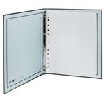 Папка-портфолио универсальная, 4 кольца, 20 файлов, 7БЦ матовая, BRAUBERG "Minimalism", 117553