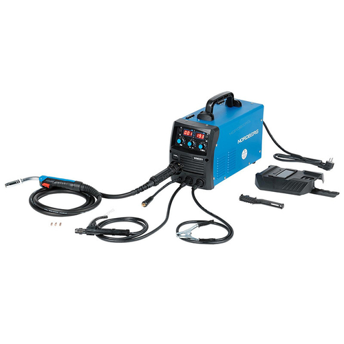 NORDBERG (WMI201) Аппарат сварочный инверторный MIG+MMA, 220В