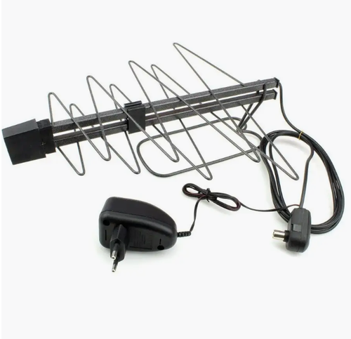 Антенна комнатная  ДЕЛЬТОПЛАН Zig-Zag 12В  Ky-16Дб питание 12В кабель 3 метра