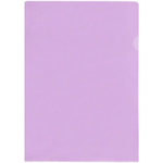 Папка-уголок А4 100мкм прозрачная фиолетовая (спейс)