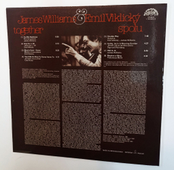 Винтажная виниловая пластинка LP James Williams and Emil Viklicky Together Spolu (Чехословакия 1982)