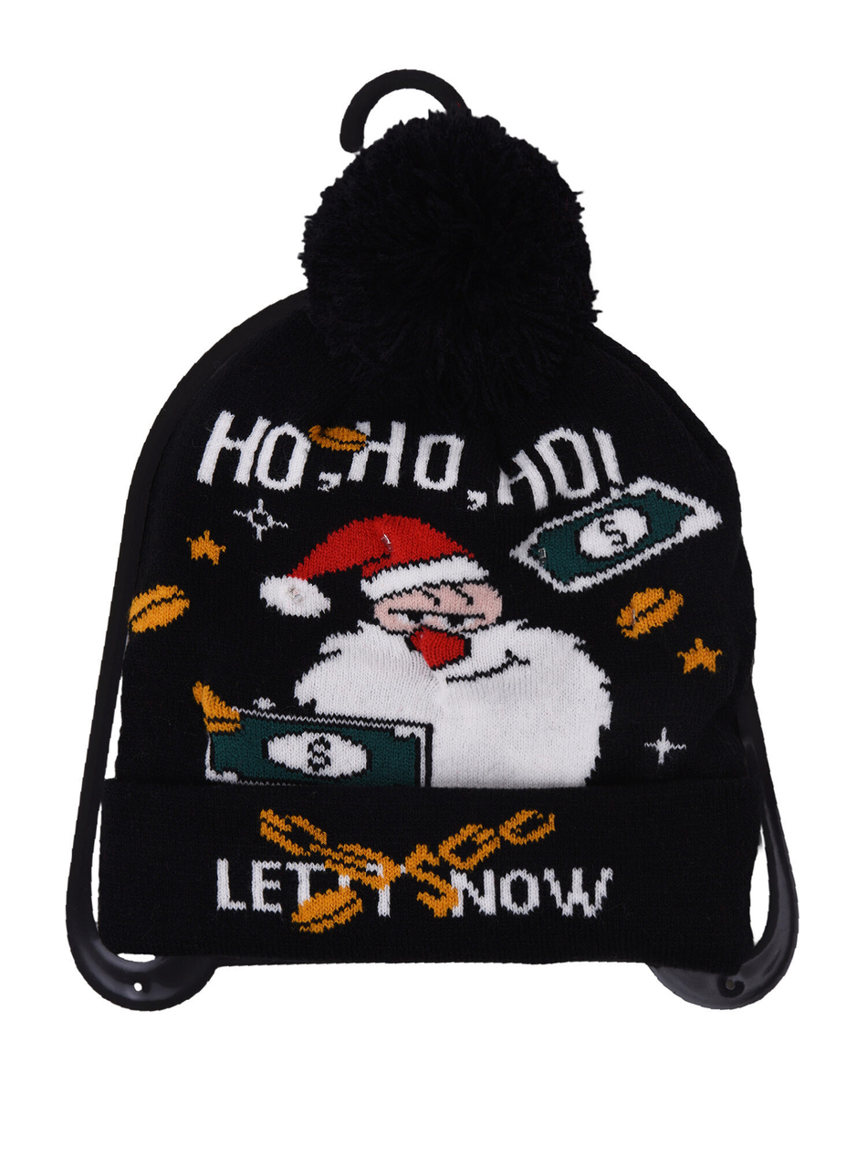 Шапка новогодняя со светодиодными лампочками.