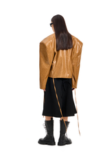 Куртка кожаная SAVAGE Sepia