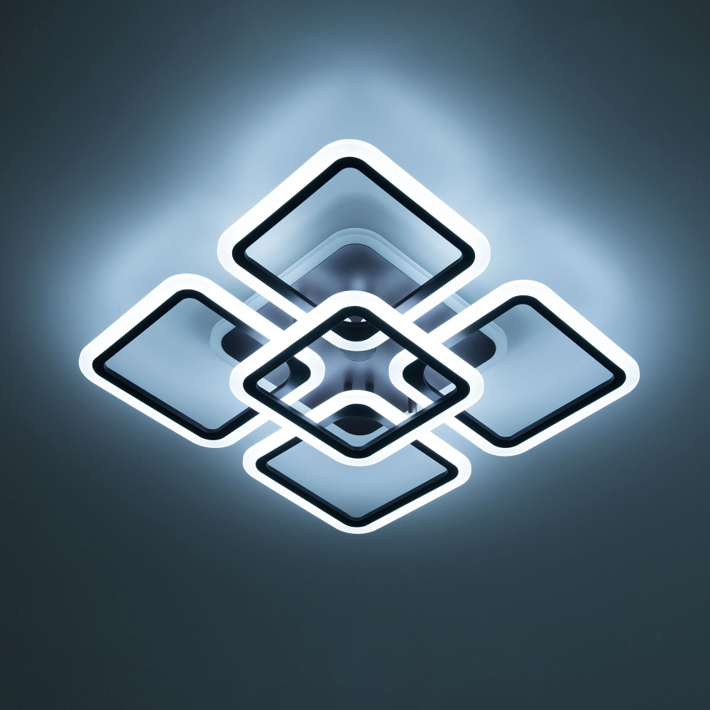 Citilux Марсель Смарт CL232A155E RGB Умная люстра Чёрная