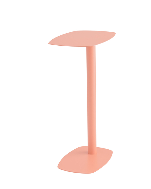 Журнальный столик Eanna L металл коралловый