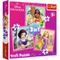 Puzzles - &quot;3in1&quot; - Beautiful flowers / Disney Princess