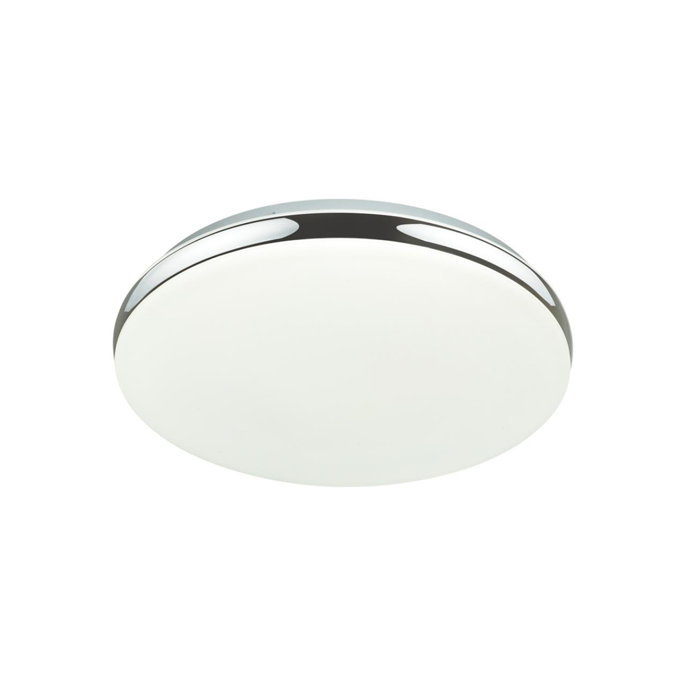 7600/CLN TAN SN Светильник пластик/белый/хром LED 36Вт без ДУ 4000К D340 IP43 RINGO