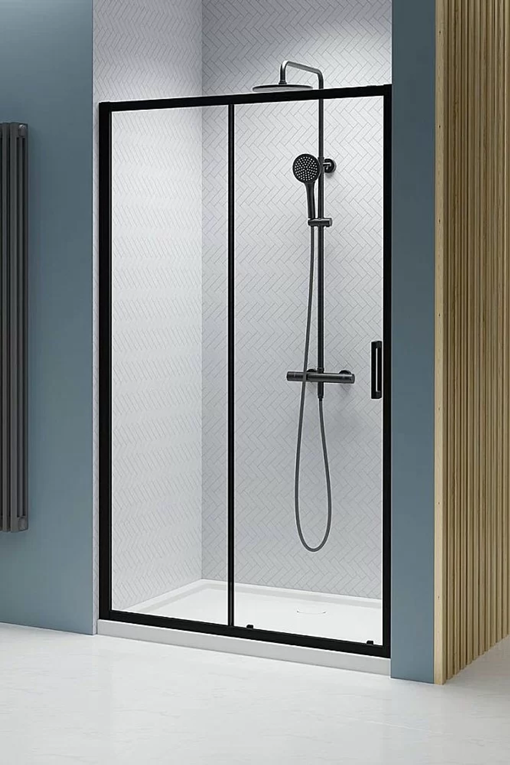 Душевая дверь Radaway Premium Pro Black DWJ 140 стекло прозрачное/профиль черный матовый