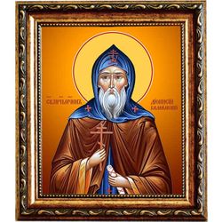 Дионисий Валаамский преподобномученик. Икона на холсте.