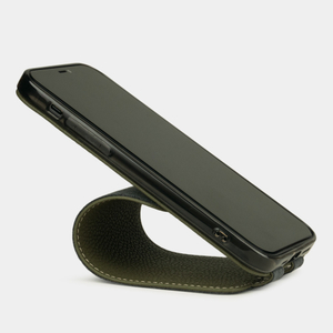 Чехол для iPhone 12/12Pro из кожи теленка, зеленого цвета