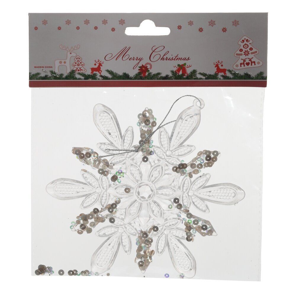 GAEM Украшение новогоднее "Снежинка", L12 W0,5 H14 см