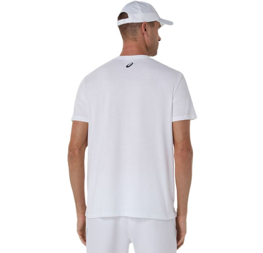 Мужская теннисная футболка Asics Game Seasonal Graphic - brilliant white