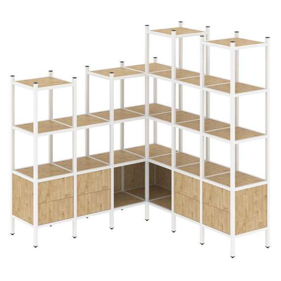 Лофт Угловой внутренний стеллаж VR.L-41  1694*1694*1869