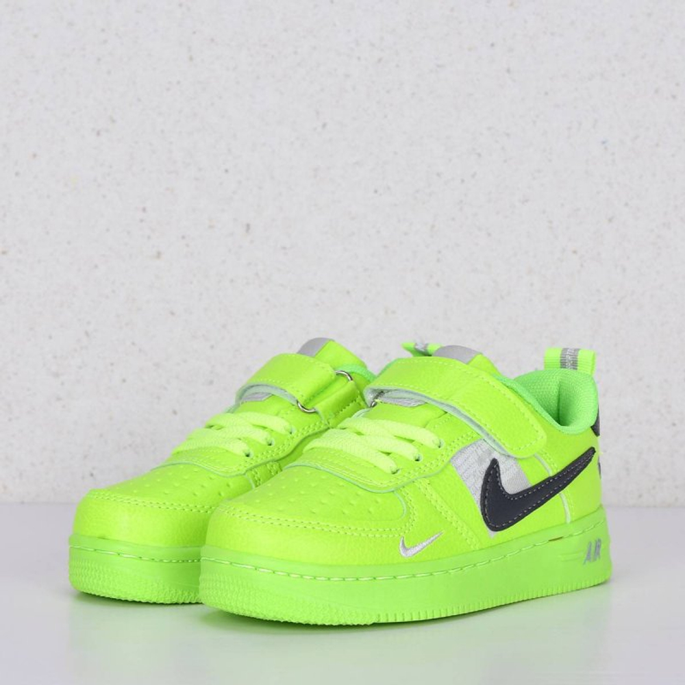 Кроссовки детcкие Nike Air Force 1 Green арт d666-6