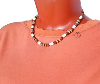 Чокер с авантюрином Снежная корица