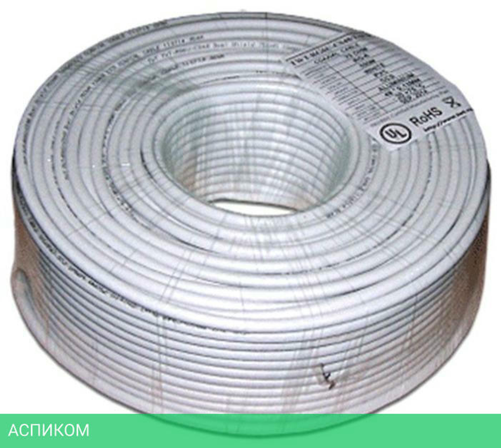 Кабель коаксиальный TWT TWT-RG6U-CS48/1-WH
