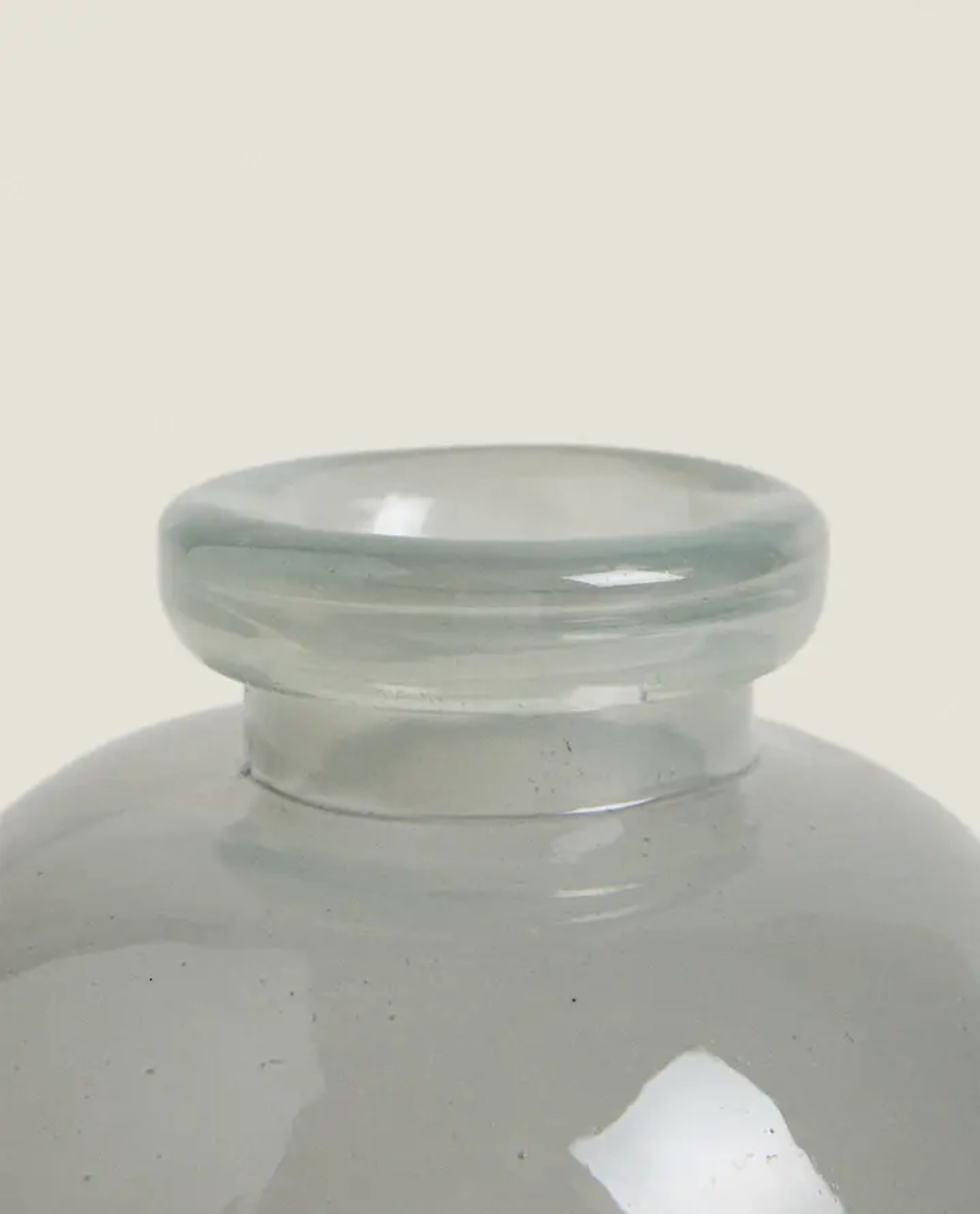 ZARA HOME СТЕКЛЯННАЯ ВАЗА, СИНИЙ