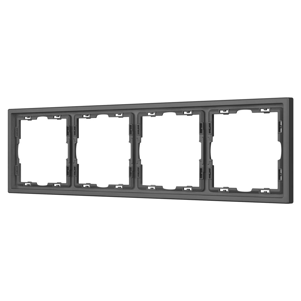 Рамка пластиковая FRM-NOBE-SFPL-4-GR (Arlight, Серый базальт) 054226