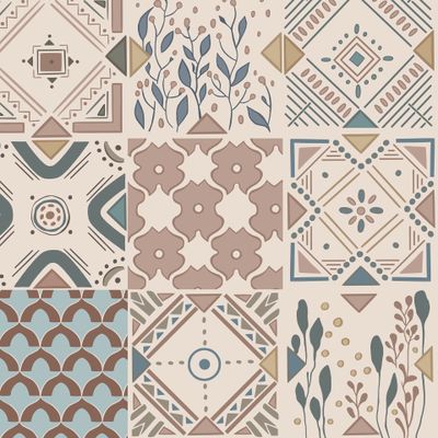 pattern ethnic motifs geometric seamless textile ornament