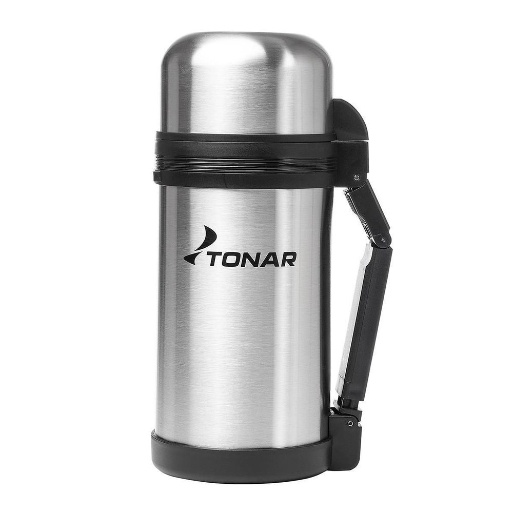 Термос (HS.TM-010) 1000ML (пласт.чашка, скл.ручка, ремень)